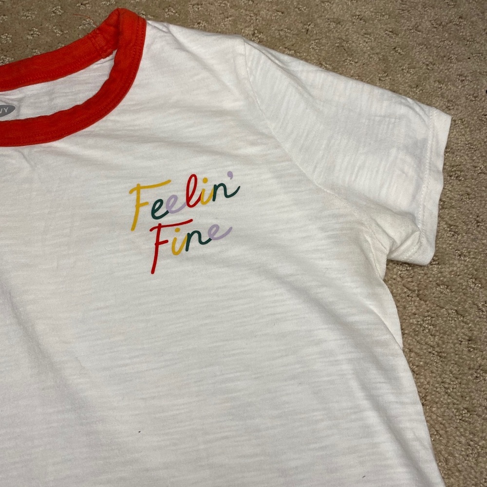 graphic white tee